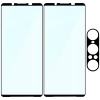 2x Szkło + szybka na aparat Bizon Edge Pack do Sony Xperia 1 VII