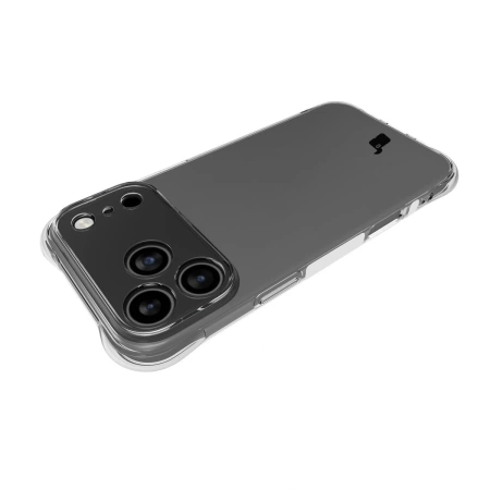 Elastyczne etui + 2x szkło hartowane Bizon Case Clear Pack do iPhone 17 Pro Max