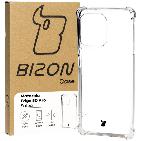 Etui Bizon Case Salpa do Motorola Edge 50 Pro,  przezroczyste