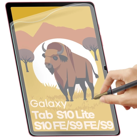 Folia imitująca papier Bizon Film Tab Papirus Duo do Galaxy Tab S10 Lite / S10 FE / S9 FE / S9, 2 sztuki