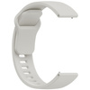 Pasek silikonowy do smartwatcha, Bizon Strap Watch Silicone Pro H, Quick Release 22 mm, szary