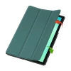 Etui z klapką Bizon Case Tab Croc do Galaxy Tab A11 Plus / A9 Plus, ciemnozielone