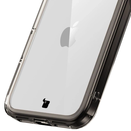 Etui Bizon Case Halo do iPhone 17 Pro, przydymione-czarne
