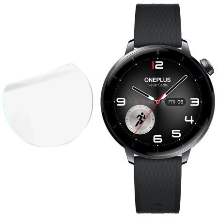 Folia hydrożelowa na ekran Bizon Glass Watch Hydrogel Duo do OnePlus Watch 3 43 mm, 2 sztuki