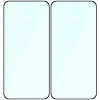 Szkło hartowane Bizon Glass Edge Duo do Xiaomi POCO F7, czarna ramka, 2 sztuki