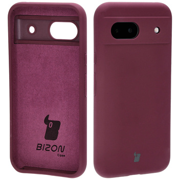 Silikonowe etui Bizon Soft Case do Google Pixel 8a, ciemnofioletowe