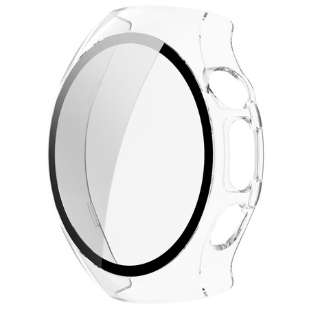 Etui ze szkłem do zegarka Bizon Case+Glass Watch do Huawei Watch 5 42 mm, przeźroczyste