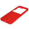 Silikonowe etui Bizon Soft Case do Galaxy Z Flip7 FE / Z Flip6, czerwone