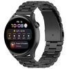 Pasek ze stali nierdzewnej do smartwatcha, Bizon Strap Watch Aura, Quick Release 18 mm, czarny