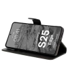 Etui z klapką Bizon Case Pocket do Galaxy S25 Edge, czarne