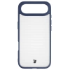 Etui Bizon Case Angelo do iPhone Air, półprzezroczyste z granatową ramką