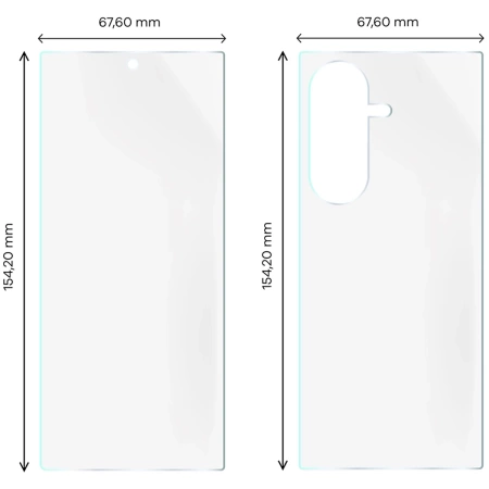 Folia hydrożelowa na tył i przód Bizon Glass Hydrogel Pack do Galaxy Z Fold7