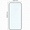 Szkło hartowane Bizon Glass Edge 2 do iPhone 16 Pro Max, czarna ramka