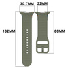 Silikonowy pasek Bizon Strap Watch Silicone G do Galaxy Watch 8 40 mm / 44 mm / 8 Classic 46 mm, ciemnozielony
