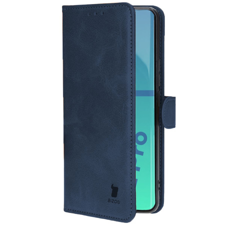 Etui z klapką Bizon Case Pocket do Realme 12 Pro / 12 Pro+, granatowe