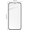Szkło hartowane Bizon Glass Edge CF - 2 sztuki + ochrona na obiektyw, iPhone 11 Pro Max, czarne