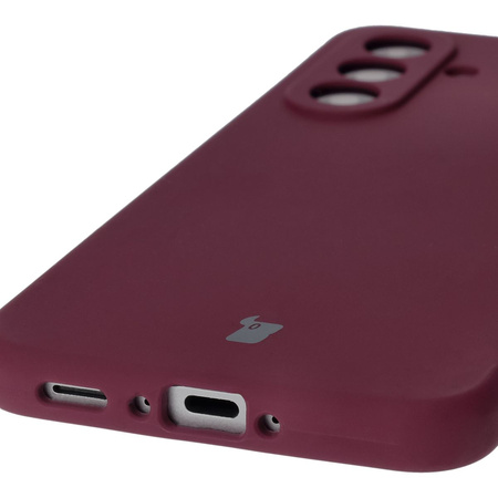Silikonowe etui Bizon Soft Case do Galaxy A36 5G, ciemnofioletowe