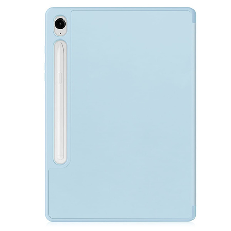 Etui Bizon Case Tab Lizard do Galaxy Tab S10 Lite / S10 FE / S9 / S9 FE, błękitne