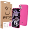 Silikonowe etui Bizon Soft Case do iPhone 17, fuksja