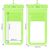 Etui wodoszczelne Bizon Case Hydrowrap, 2 sztuki, zielone