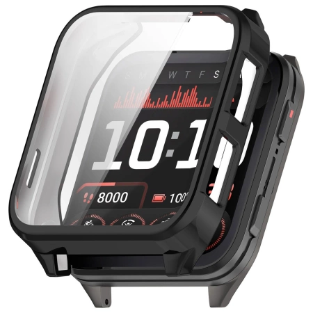 Etui z osłoną ekranu Bizon Case Watch Felipe do Garmin Venu X1, czarne