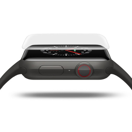 Folia hydrożelowa na ekran Bizon Glass Watch Hydrogel Duo, Apple Watch 8/7 41mm, 2 sztuki