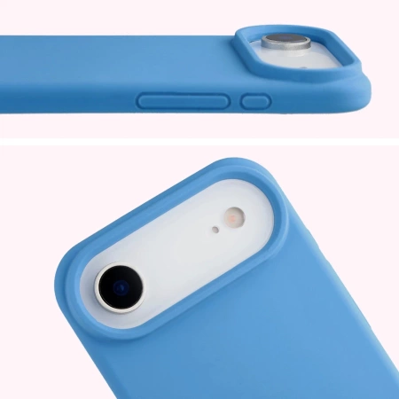 Silikonowe etui Bizon Soft Case do iPhone Air, niebieskie