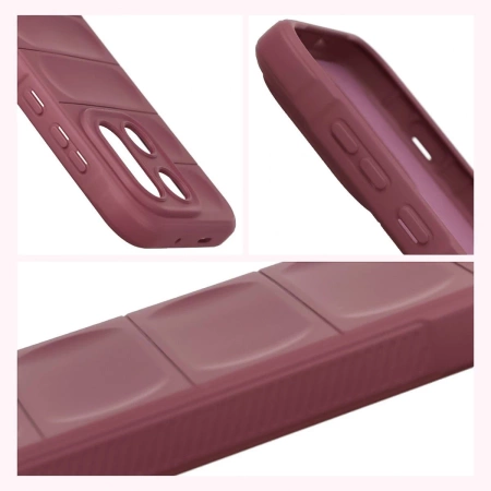 Pancerne etui Bizon Case Tur do OnePlus 15, burgundowe