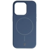 Silikonowe etui z pierścieniem magnetycznym Bizon Soft Case Magnetic do iPhone 14 Pro, granatowe