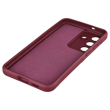 Pancerne etui Bizon Case Tur do Galaxy S25 FE, burgundowe