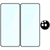 2x Szkło + szybka na aparat Bizon Edge 2 Pack do Nothing Phone (3a) Pro