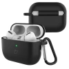 Silikonowe etui z karabińczykiem Bizon Case Headphone Silicone do AirPods Pro 3, czarne
