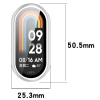 Etui ze szkłem do zegarka Bizon Case+Glass Watch do Xiaomi Smart Band 10, srebrne