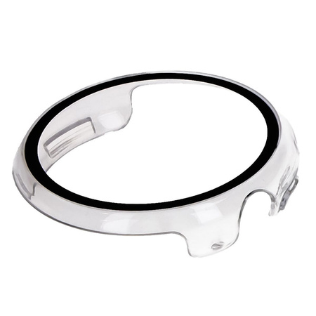 Etui ze szkłem do zegarka Bizon Case+Glass Watch do Google Pixel Watch 3 41mm, przeźroczyste