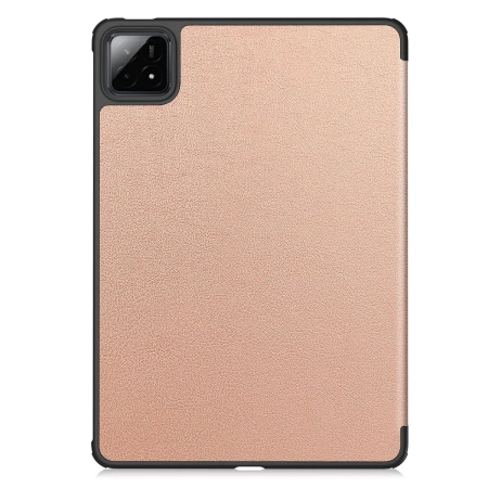 Etui z klapką Bizon Case Tab Croc do Xiaomi Pad 7 / 7 Pro, różowozłote
