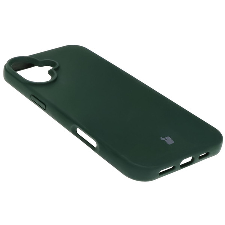 Silikonowe etui Bizon Soft Case do iPhone 16 Plus, ciemnozielone