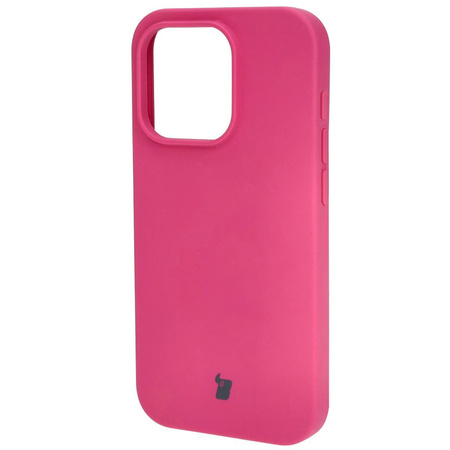 Etui silikonowe do iPhone 15 Pro Bizon Soft Case, fuksja