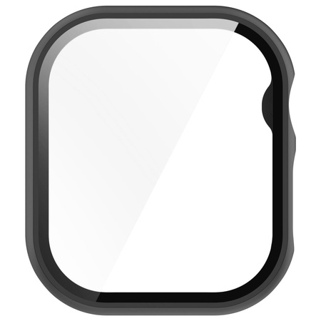 Etui ze szkłem do zegarka Bizon Case+Glass Watch do Apple Watch 11 / 10 42mm, czarne