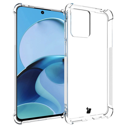 Etui + 2x szkło + obiektyw Bizon Case Clear Pack do Motorola Moto G14, przezroczyste