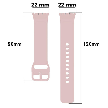 Pasek Bizon Strap Watch Silicone do Galaxy Fit 3, różowy