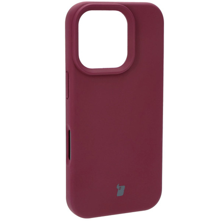 Silikonowe etui Bizon Soft Case do iPhone 16 Pro, ciemnofioletowe