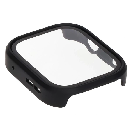 Etui ze szkłem do zegarka Bizon Case+Glass Watch do Huawei Watch Fit 4 Pro, czarne matowe