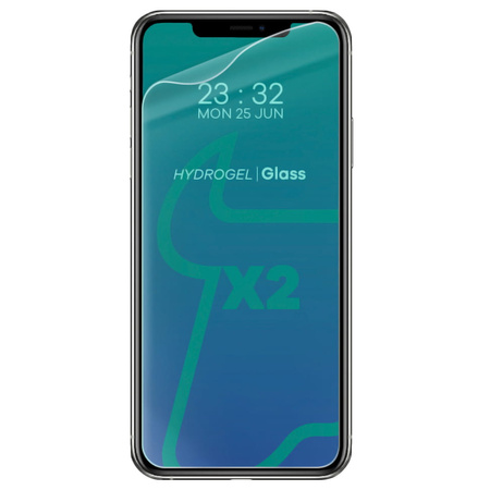 Folia hydrożelowa na ekran Bizon Glass Hydrogel Front Duo do iPhone 11 Pro Max / Xs Max, 2 sztuki