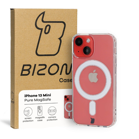 Etui Bizon Case Pure Magnetic do Apple iPhone 13 Mini, przezroczyste