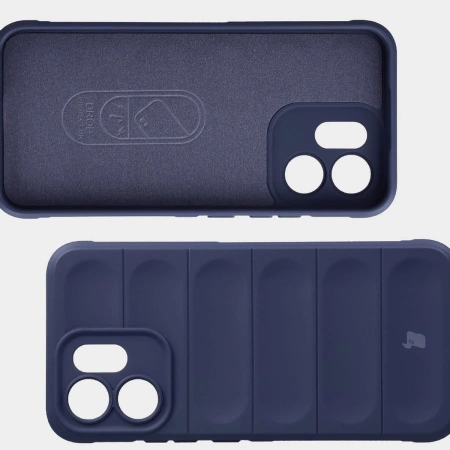 Pancerne etui Bizon Case Tur do Oppo Reno 14 F / 14 FS, granatowe