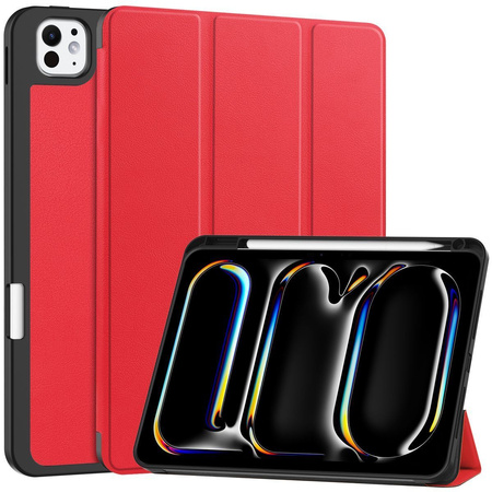 Etui Bizon Case Tab Lizard do iPad Pro 11" 2025 / 2024, czerwone