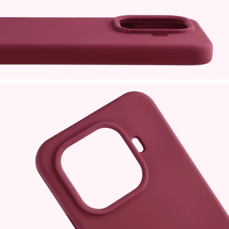 Silikonowe etui Bizon Soft Case do Xiaomi 15T Pro, ciemnofioletowe