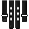 Pasek silikonowy do smartwatcha, Bizon Strap Watch Silicone Pro H, Quick Release 22 mm, czarny