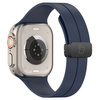 Silikonowy pasek Bizon Strap Watch Silicone L do Apple Watch 44/45/46/49 mm, granatowy