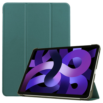 Etui Bizon Case Tab Croc do iPad Air 11" / 10.9" 2025/2024/2022/2020, ciemnozielone